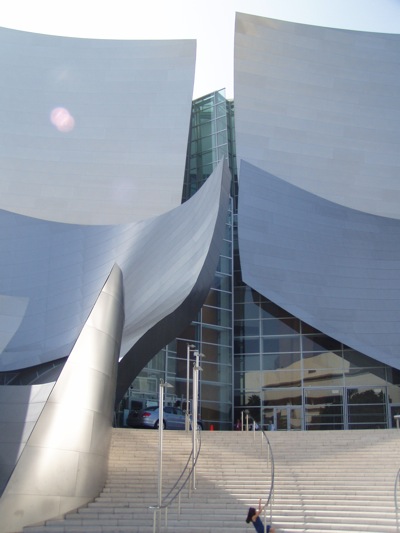 The entry to the Disney Concert Hall by Frank Gehry