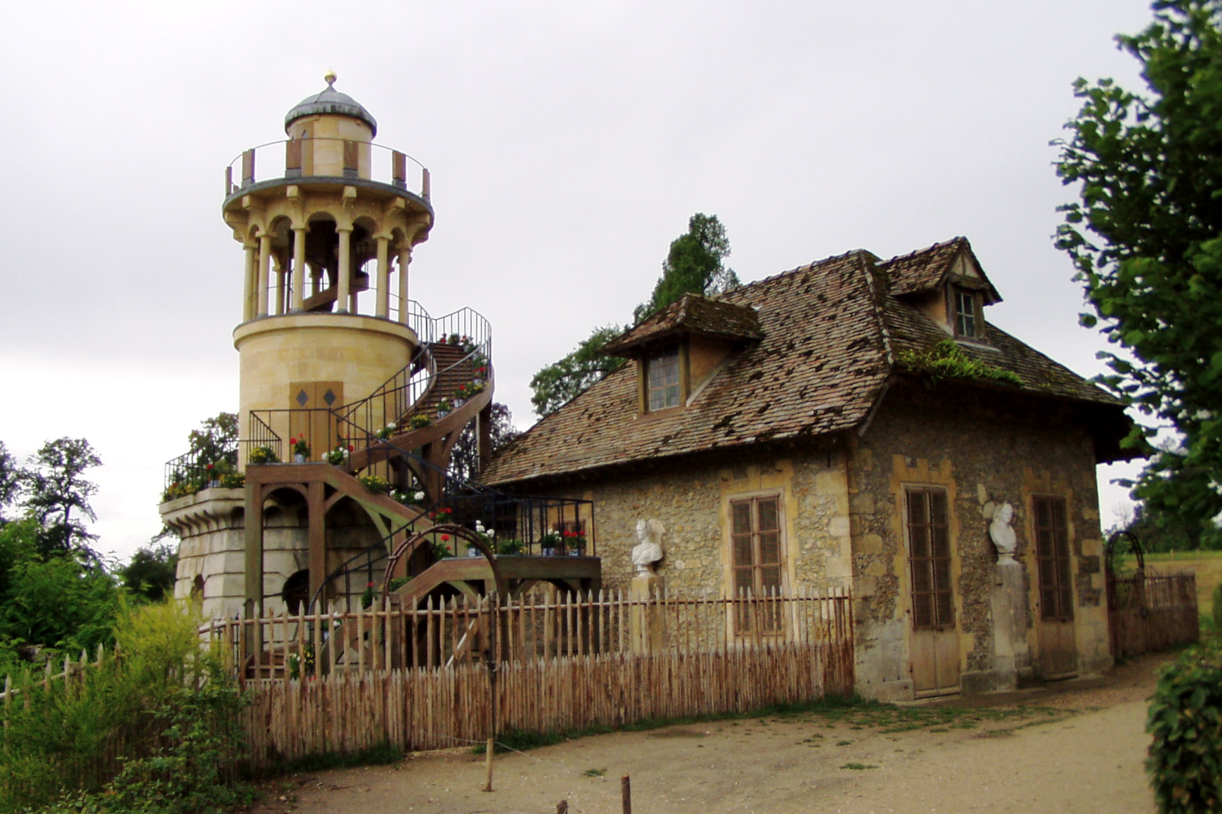 Simulacra from another time - Marie Antoinette's faux alpine village. Click here for the link to the multimedia presentation from the New York Times.