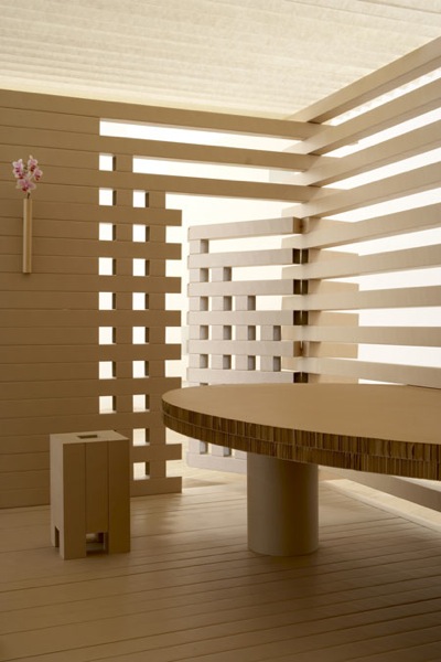 Shigeru Ban's paper Tea Room - Image from Dezeen.com